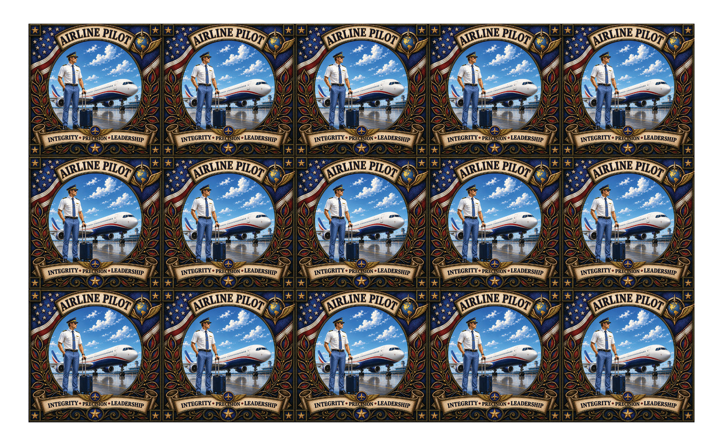 DecoCraft - Studio 1375 - Scenic Tiles Series - Everyday Heroes - Pilot