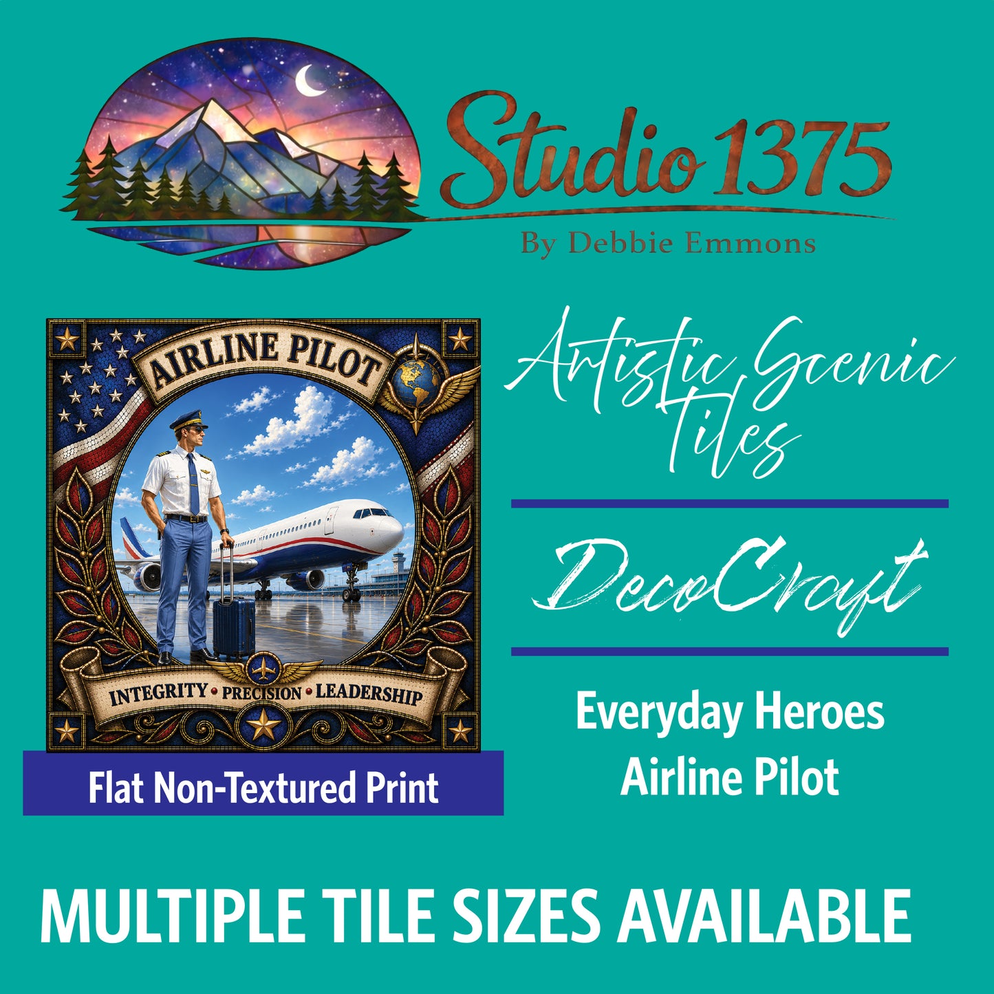DecoCraft - Studio 1375 - Scenic Tiles Series - Everyday Heroes - Pilot