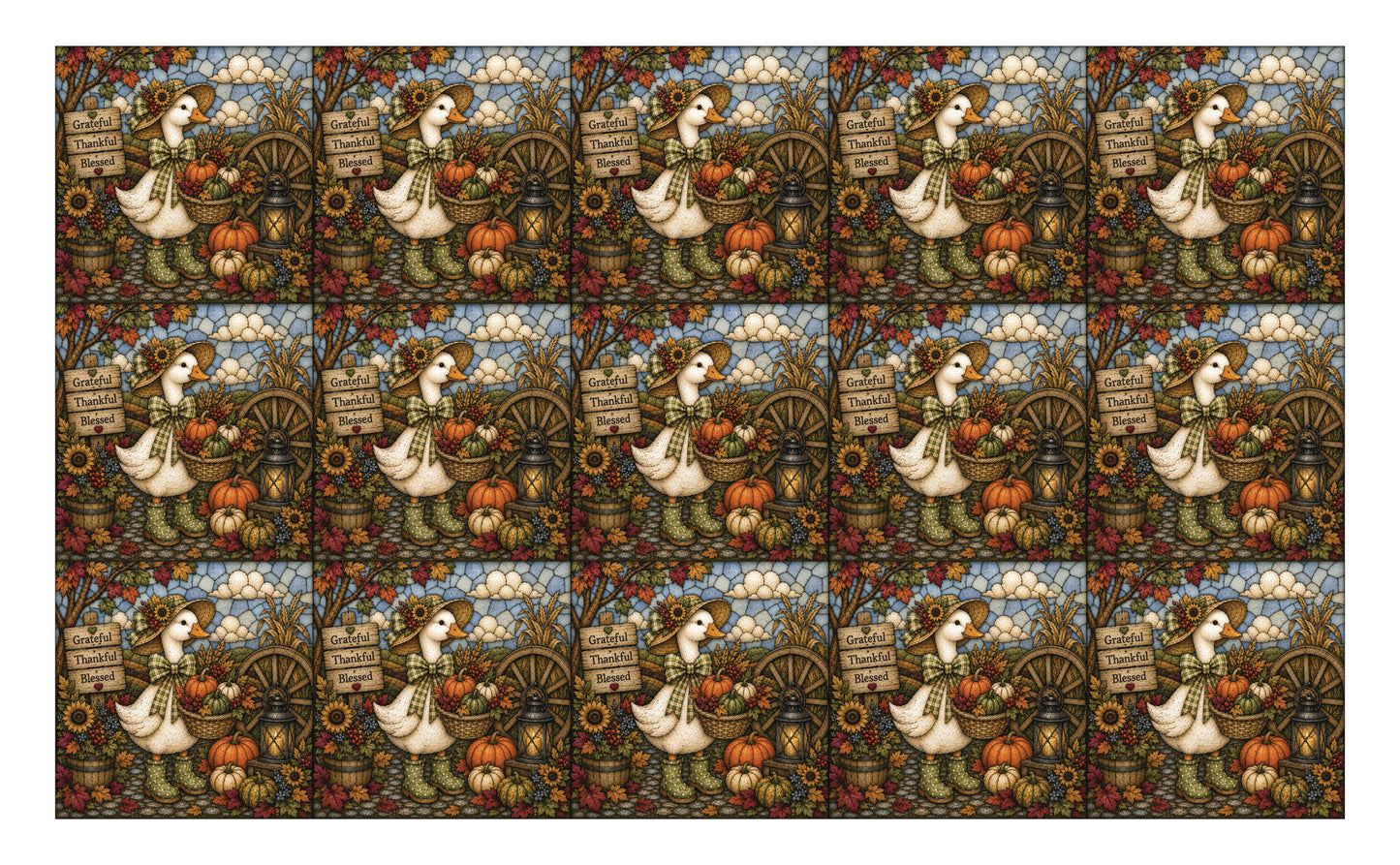 DecoCraft - Studio 1375 - Scenic Tiles Series - Gooseberry Hallow - Fall