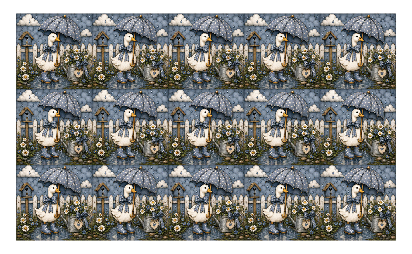 DecoCraft - Studio 1375 - Scenic Tiles Series - Gooseberry Hallow - Rainyday