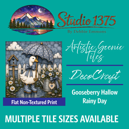 DecoCraft - Studio 1375 - Scenic Tiles Series - Gooseberry Hallow - Rainyday