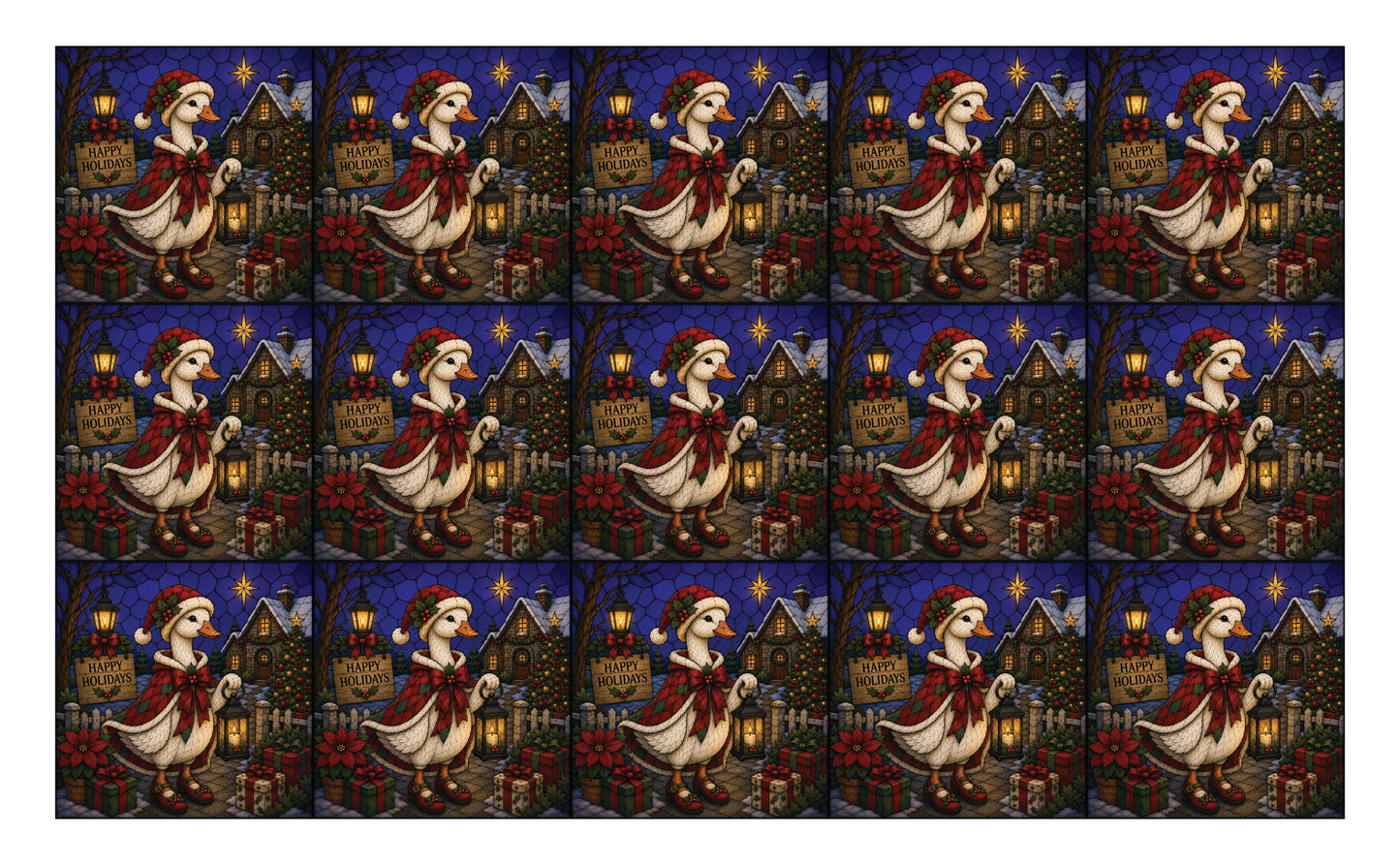 DecoCraft - Studio 1375 - Scenic Tiles Series - Gooseberry Hallow - Christmas