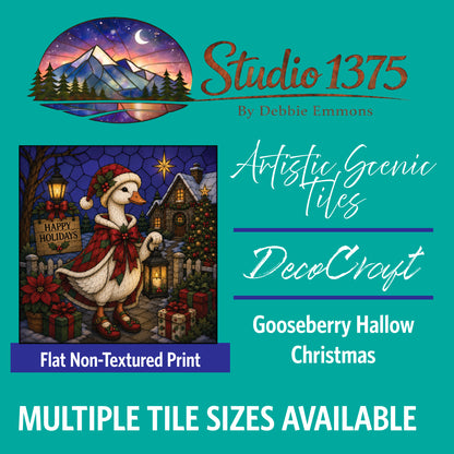 DecoCraft - Studio 1375 - Scenic Tiles Series - Gooseberry Hallow - Christmas