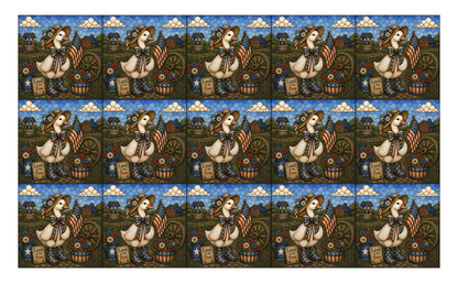 DecoCraft - Studio 1375 - Scenic Tiles Series - Gooseberry Hallow - Patriotic