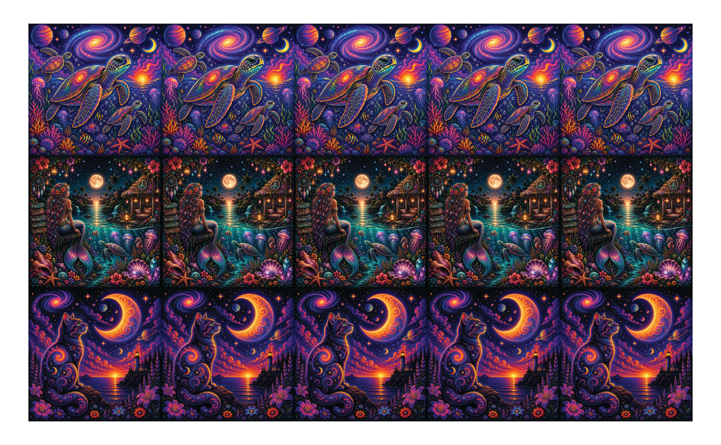 DecoCraft - Studio 1375 - Scenic Tiles Series - Groovy Glow Volume I