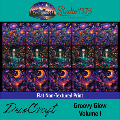 DecoCraft - Studio 1375 - Scenic Tiles Series - Groovy Glow Volume I