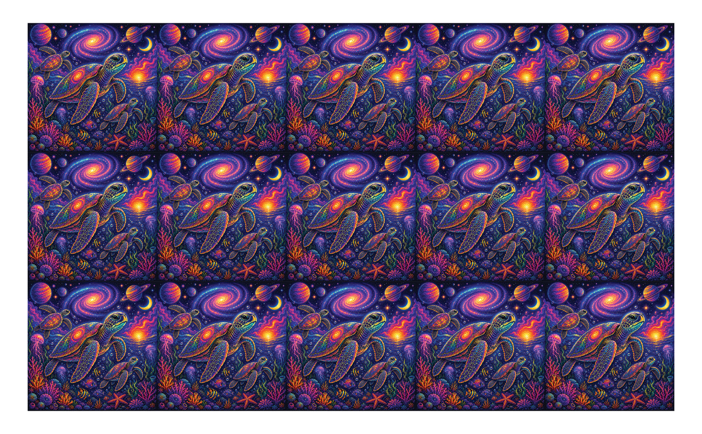 DecoCraft - Studio 1375 - Scenic Tiles Series - Groovy Glow - Celestial Tide