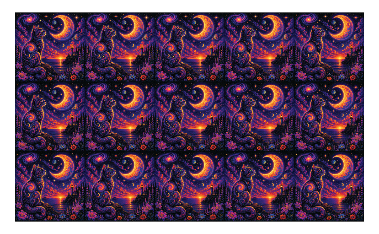 DecoCraft - Studio 1375 - Scenic Tiles Series - Groovy Glow - Moonwhisper