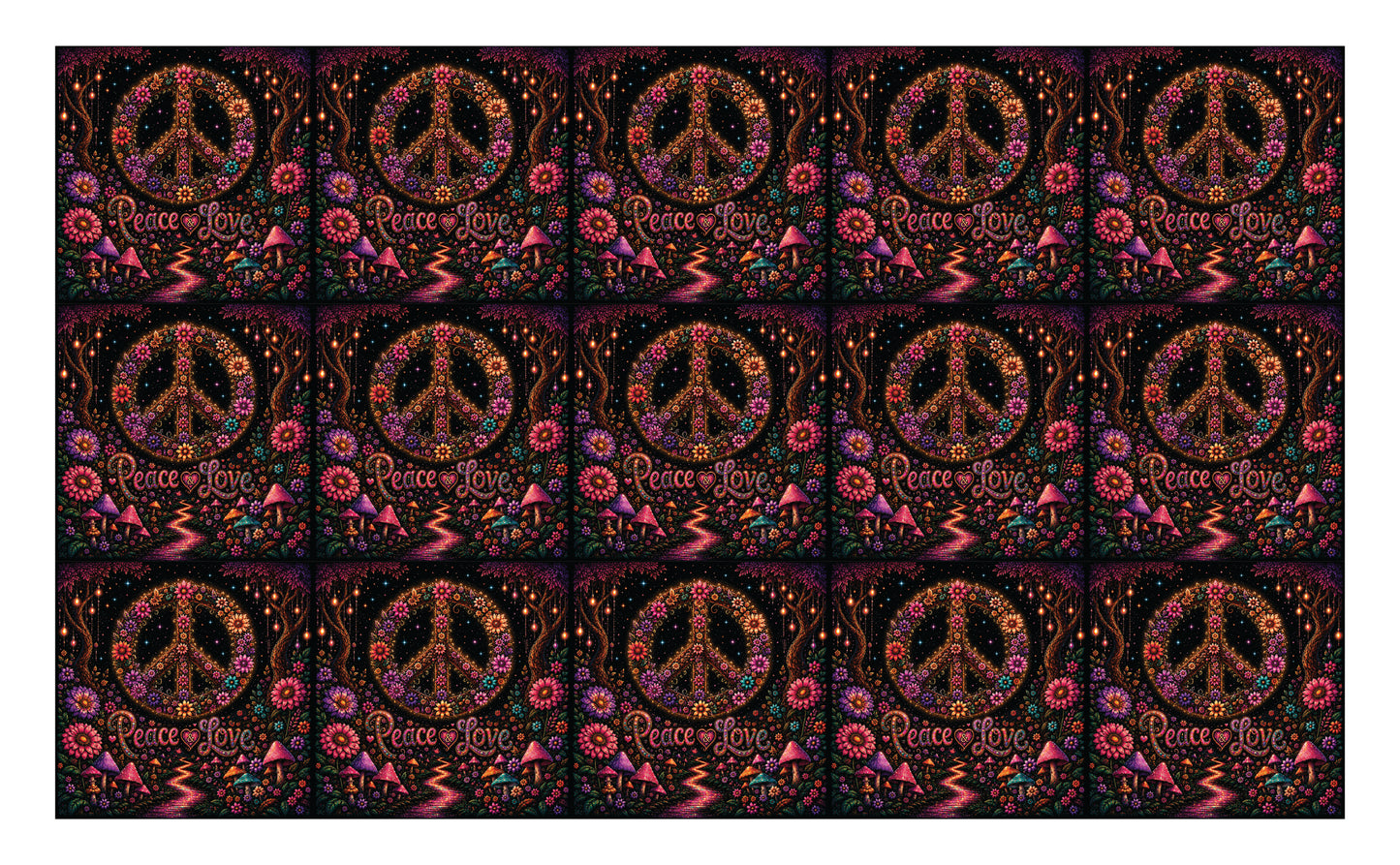 DecoCraft - Studio 1375 - Scenic Tiles Series - Groovy Glow - Stellar Bloom