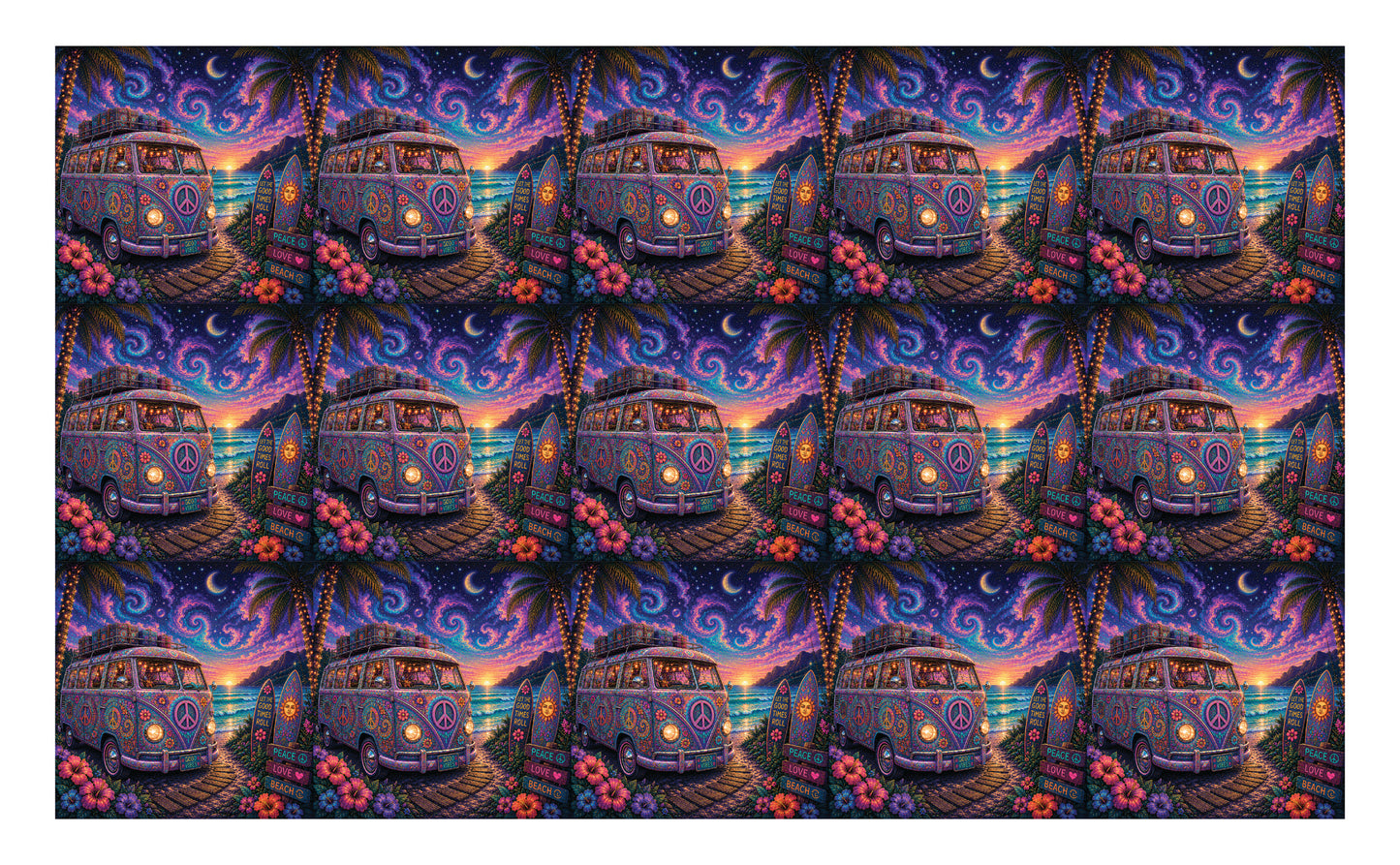 DecoCraft - Studio 1375 - Scenic Tiles Series - Groovy Glow - Sunset Soulride