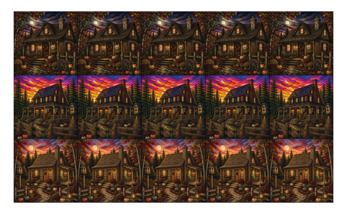 DecoCraft - Studio 1375 - Scenic Tiles Series - Lantern Hallow