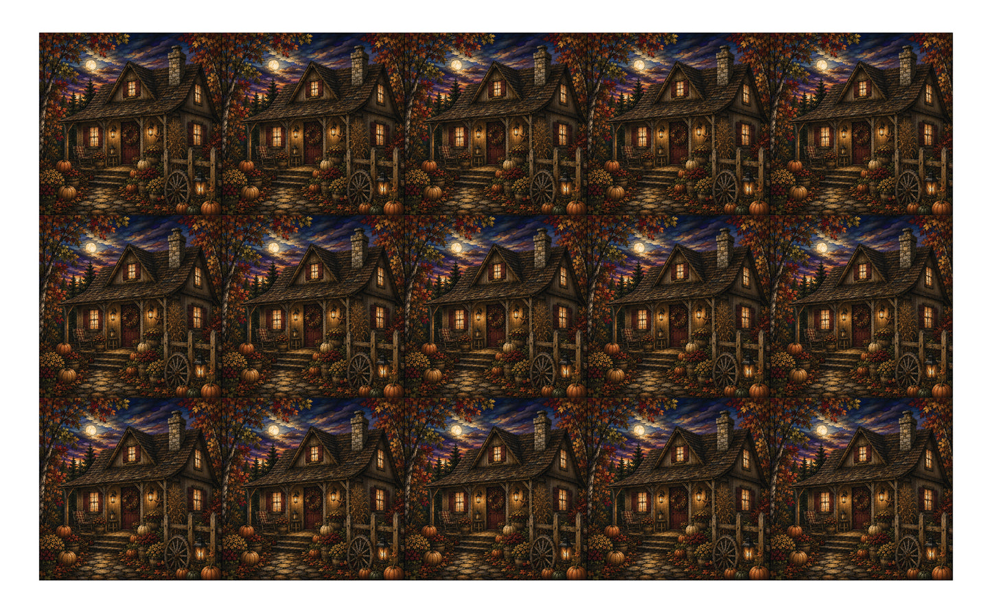 DecoCraft - Studio 1375 - Scenic Tiles Series - Lantern Hallow - Harvest Moon Homestead