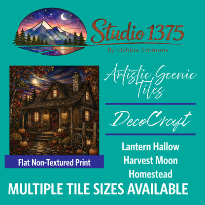 DecoCraft - Studio 1375 - Scenic Tiles Series - Lantern Hallow - Harvest Moon Homestead
