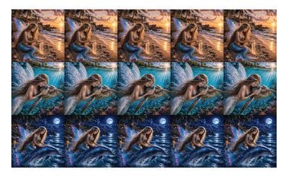 DecoCraft - Studio 1375 - Scenic Tiles Series - Mermaid Faries