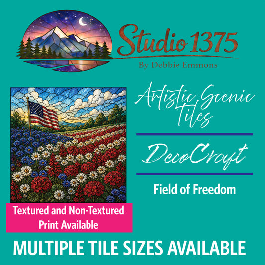 DecoCraft - Studio 1375 - Scenic Elevated Texture Tiles - Fields of Freedom