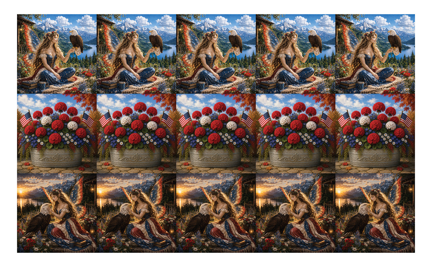DecoCraft - Studio 1375 - Scenic Tiles Series - Wings of Freedom - Faries