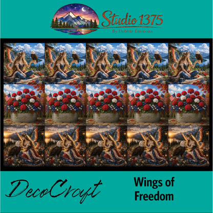 DecoCraft - Studio 1375 - Scenic Tiles Series - Wings of Freedom - Faries