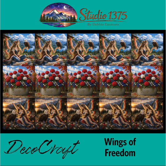 DecoCraft - Studio 1375 - Scenic Tiles Series - Wings of Freedom - Faries