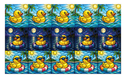DecoCraft - Studio 1375 - Scenic Elevated Texture Tiles -Rubber Ducks Assortment