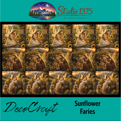 DecoCraft - Studio 1375 - Scenic Tiles Series - Sunflower Faries