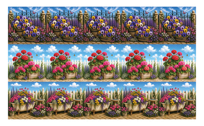 DecoCraft - Studio 1375 - Scenic Tiles Series - Sunlit Garden