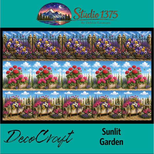 DecoCraft - Studio 1375 - Scenic Tiles Series - Sunlit Garden