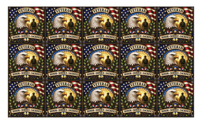 DecoCraft - Studio 1375 - Scenic Elevated Texture Tiles - Everyday Heroes - Veteran