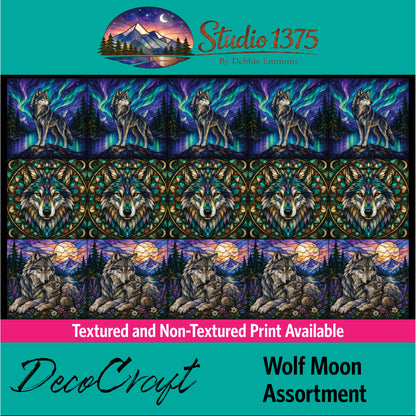 DecoCraft - Studio 1375 - Scenic Elevated Texture Tiles - Wolf Moon Assortment