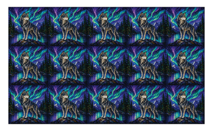 DecoCraft - Studio 1375 - Scenic Elevated Texture Tiles - Wolf Moon - Aurora Sentinel