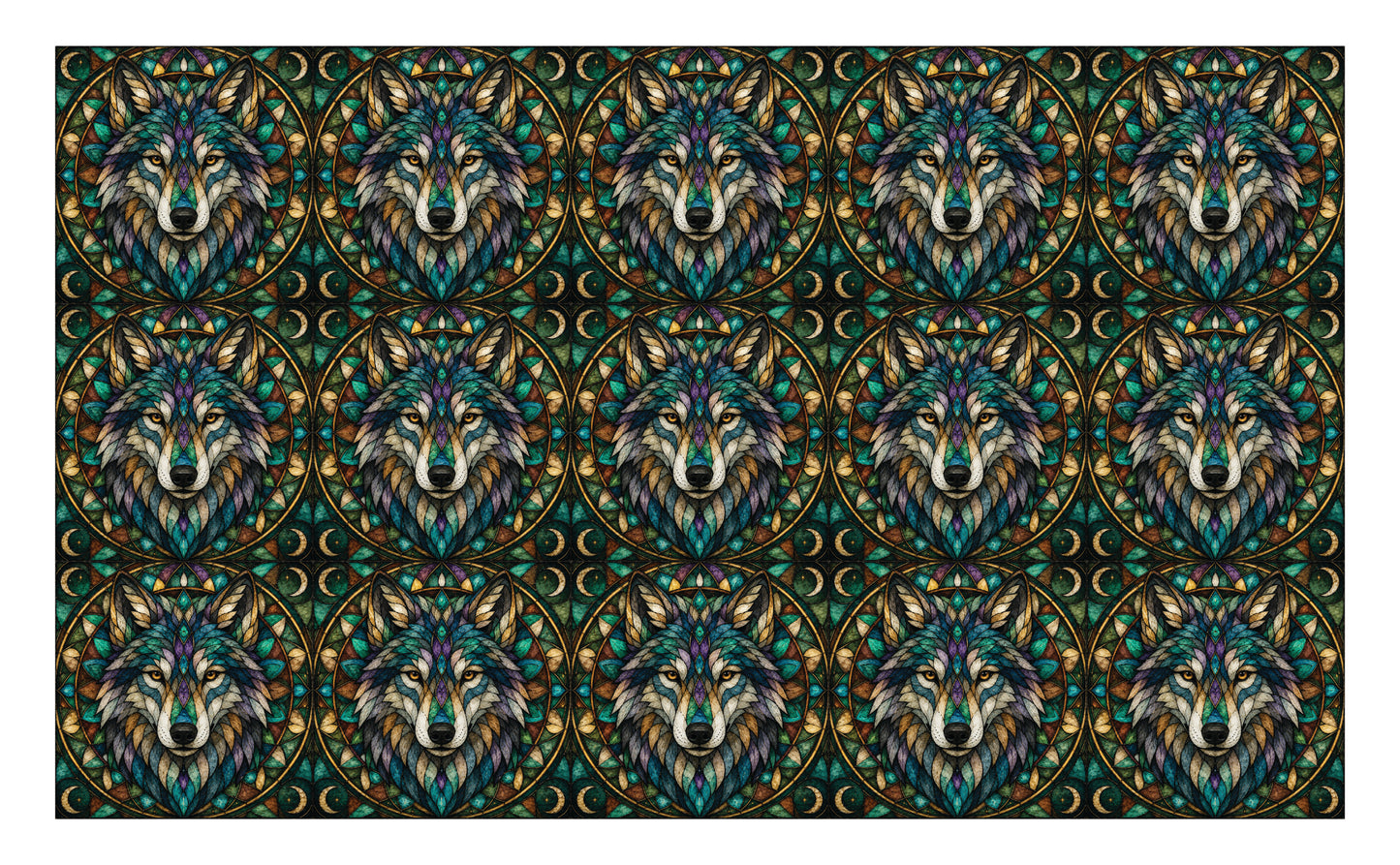 DecoCraft - Studio 1375 - Scenic Elevated Texture Tiles - Wolf Moon - Wild Spirit