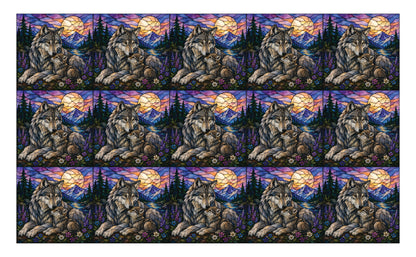 DecoCraft - Studio 1375 - Scenic Elevated Texture Tiles - Wolf Moon - Moonlit Bond