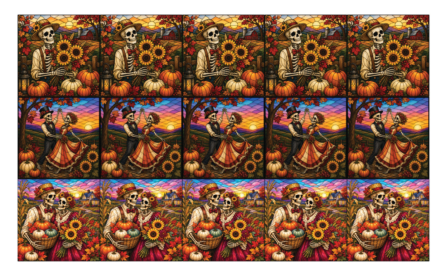 DecoCraft - Studio 1375 - Scenic Elevated Texture Tiles - Bones & Blooms Assortment