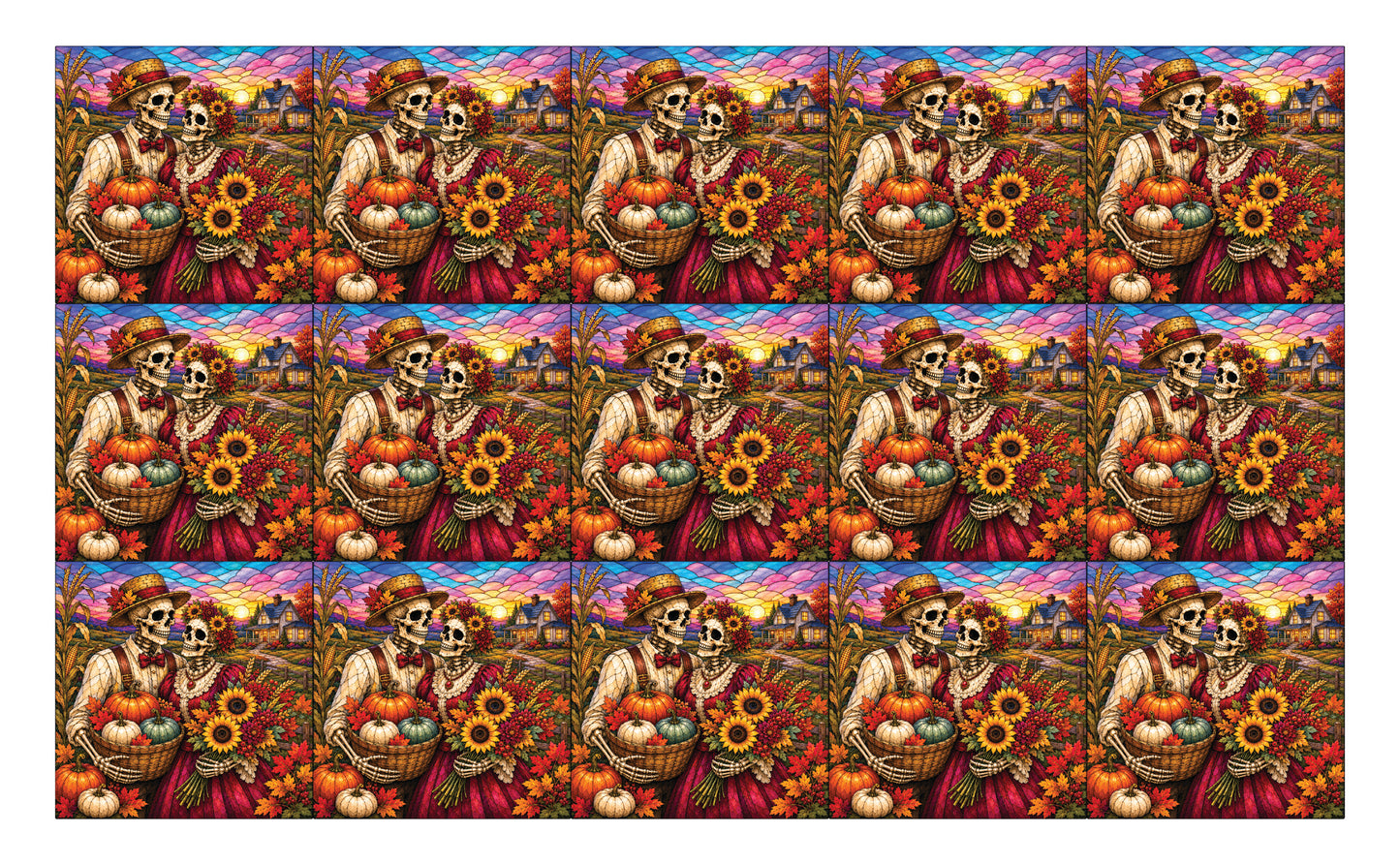 DecoCraft - Studio 1375 - Scenic Elevated Texture Tiles - Bones & Blooms - Together at Harvest