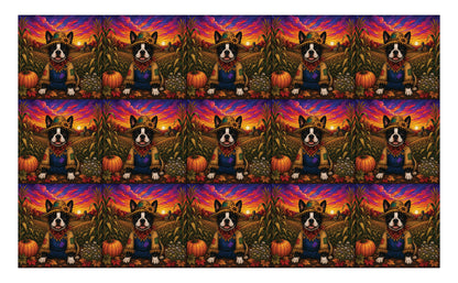 DecoCraft - Studio 1375 - Scenic Tiles Series - Boston Terrier Adventures - Patchy Pup