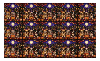 DecoCraft - Studio 1375 - Scenic Tiles Series - Boston Terrier Adventures - Witching Hour Pups