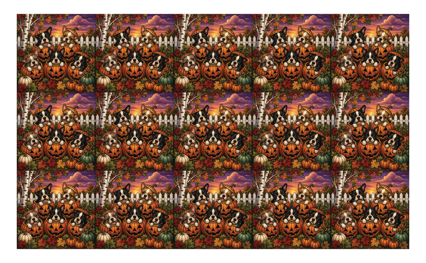 DecoCraft - Studio 1375 - Scenic Tiles Series - Boston Terrier Adventures - Jack's Peekers
