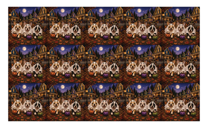 DecoCraft - Studio 1375 - Scenic Tiles Series - Boston Terrier Adventures - Trick or Trot