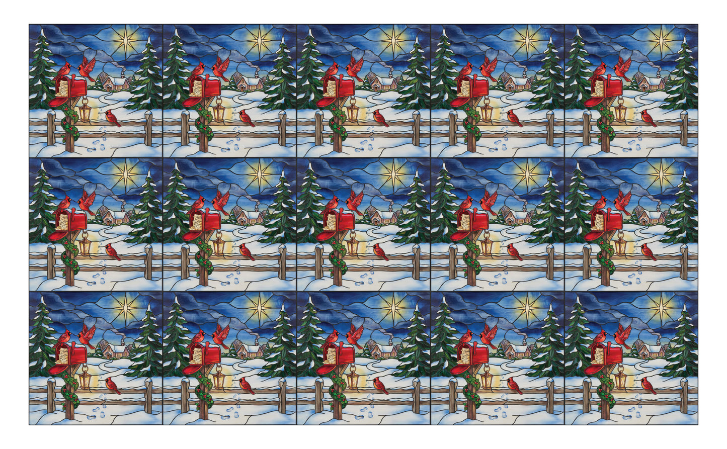 DecoCraft - Studio 1375 - Scenic Tiles Series - Cardinal Hallow Christmas - Letters to Santa