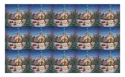 DecoCraft - Studio 1375 - Scenic Tiles Series - Cardinal Hallow Christmas - Twilight Service
