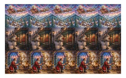 DecoCraft - Studio 1375 - Scenic Tiles Series - Father Christmas Assortment