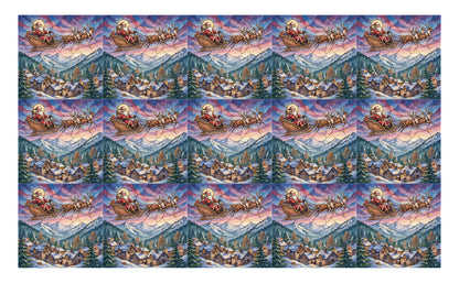 DecoCraft - Studio 1375 - Scenic Tiles Series - Father Christmas - Midnight Sleigh Ride