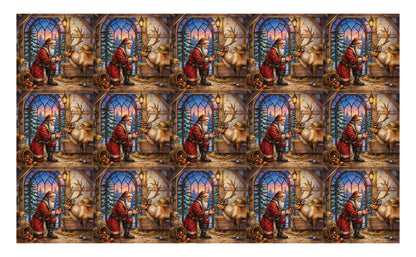 DecoCraft - Studio 1375 - Scenic Tiles Series - Father Christmas - Starlight Stable