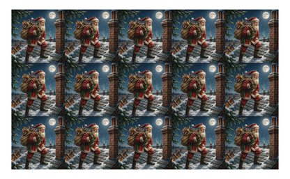 DecoCraft - Studio 1375 - Scenic Tiles Series - Father Christmas - Moonlit Delivery