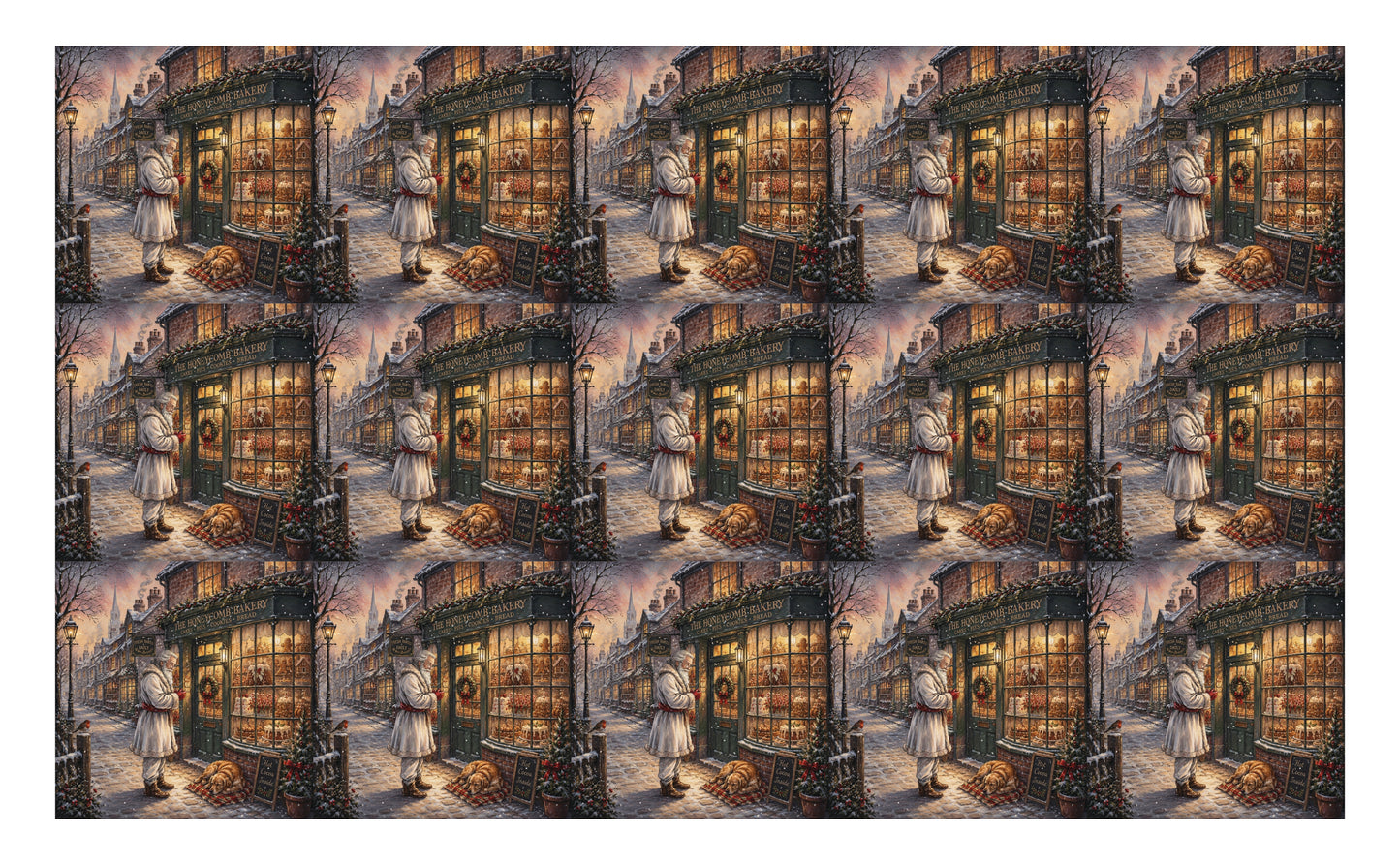 DecoCraft - Studio 1375 - Scenic Tiles Series - Father Christmas - Santa's Sweet Shop