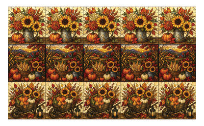 DecoCraft - Studio 1375 - Scenic Elevated Texture Tiles -Golden Harvest Assortment