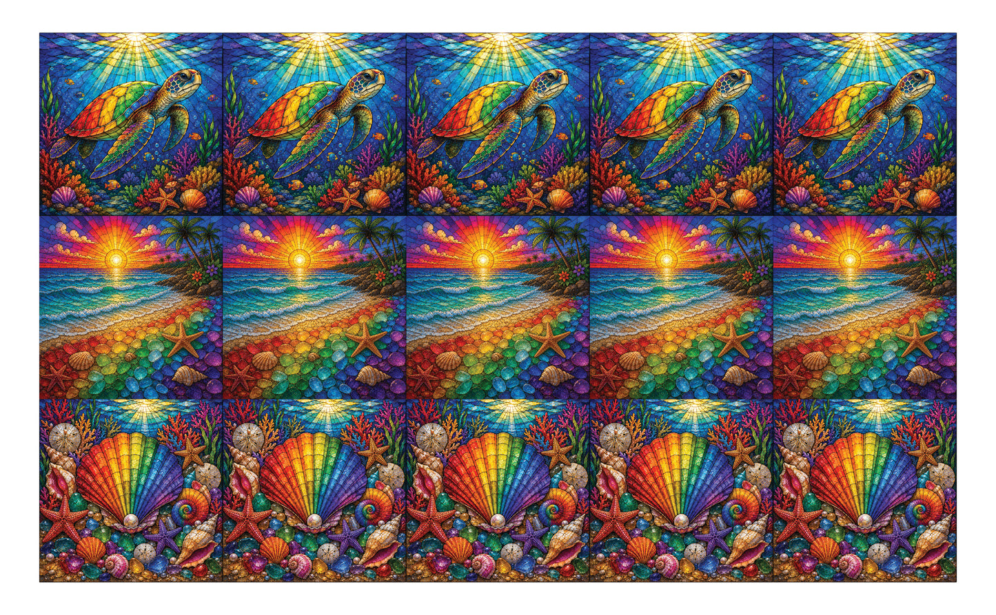 DecoCraft - Studio 1375 - Scenic Elevated Texture Tiles -In Living Color Assortment II