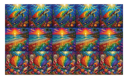 DecoCraft - Studio 1375 - Scenic Elevated Texture Tiles -In Living Color Assortment II