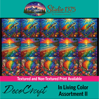 DecoCraft - Studio 1375 - Scenic Elevated Texture Tiles -In Living Color Assortment II