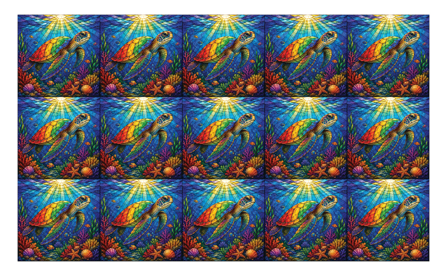 DecoCraft - Studio 1375 - Scenic Elevated Texture Tiles - In Living Color - Ocean Wanderer