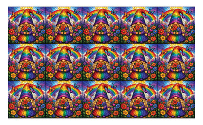 DecoCraft - Studio 1375 - Scenic Elevated Texture Tiles - In Living Color - Garden of Color